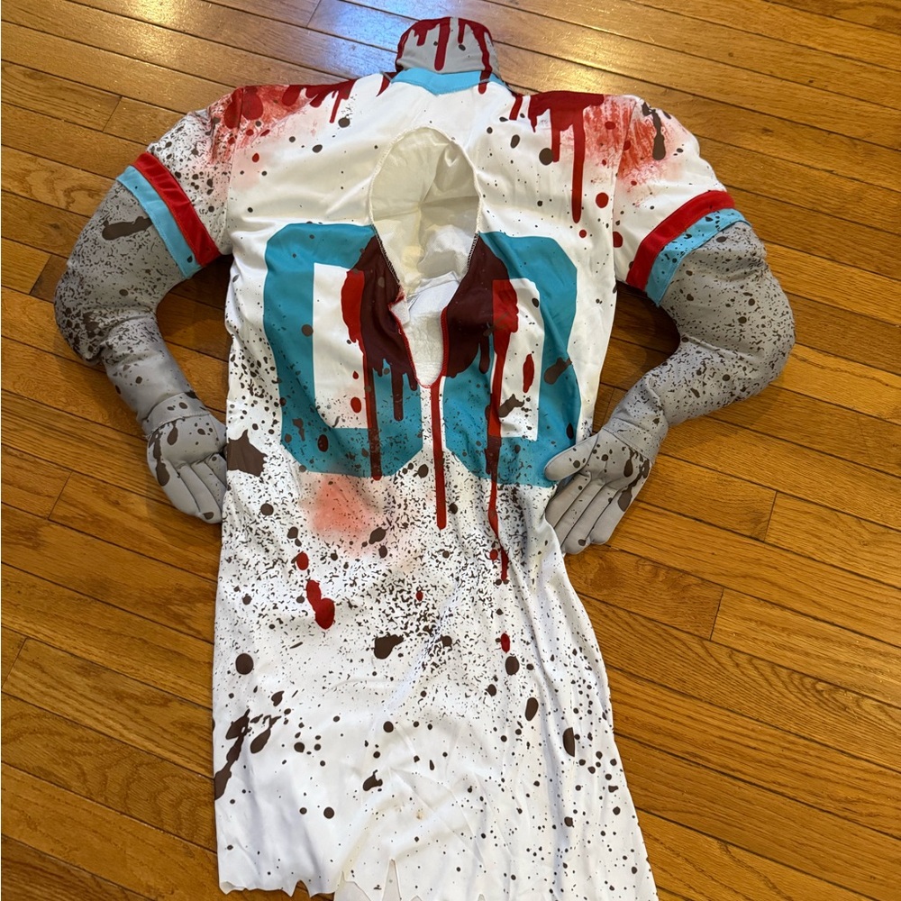 Dead football player Halloween costume, boys Large 12-14